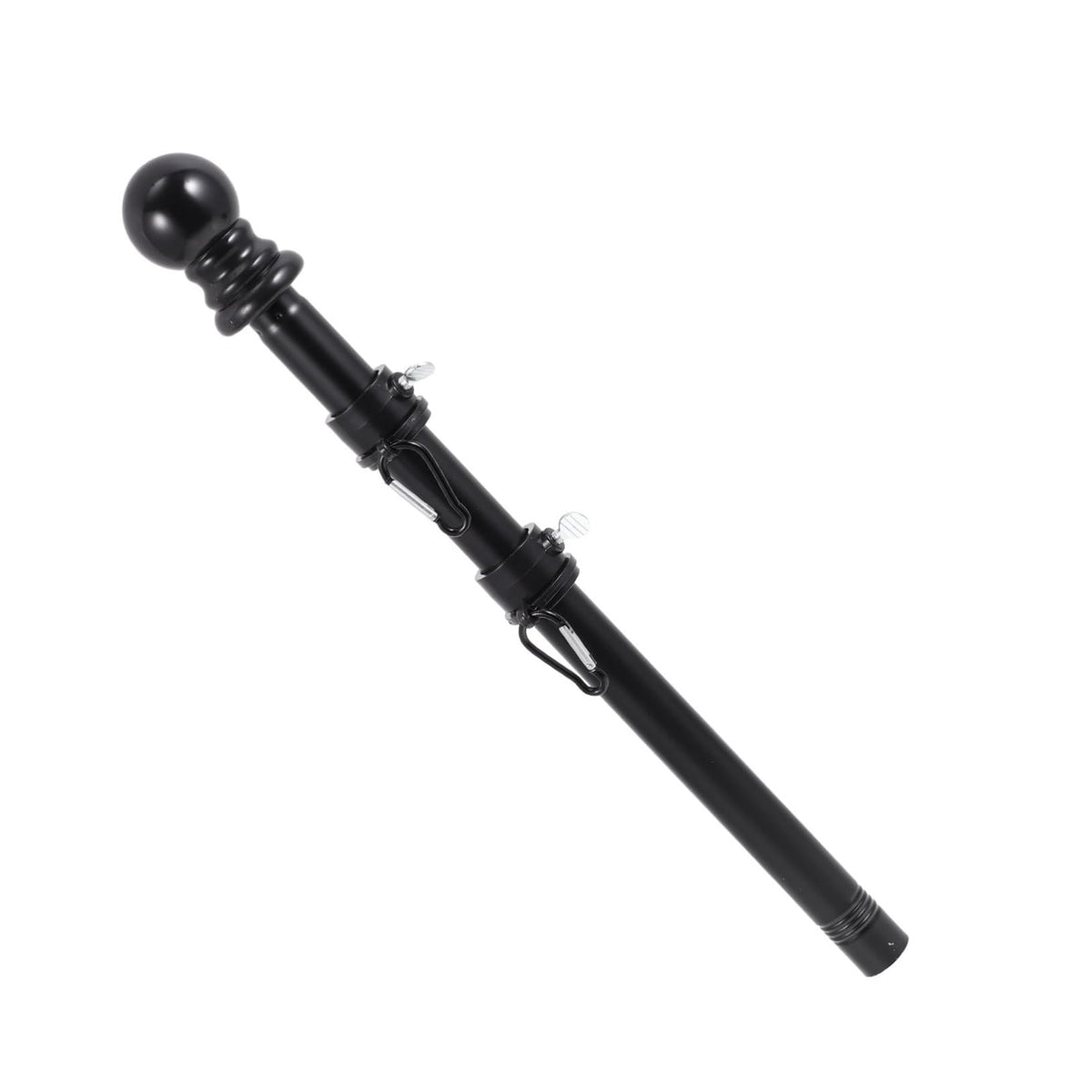 Black Stainless Steel Rotating Flagpole Holder Set I105