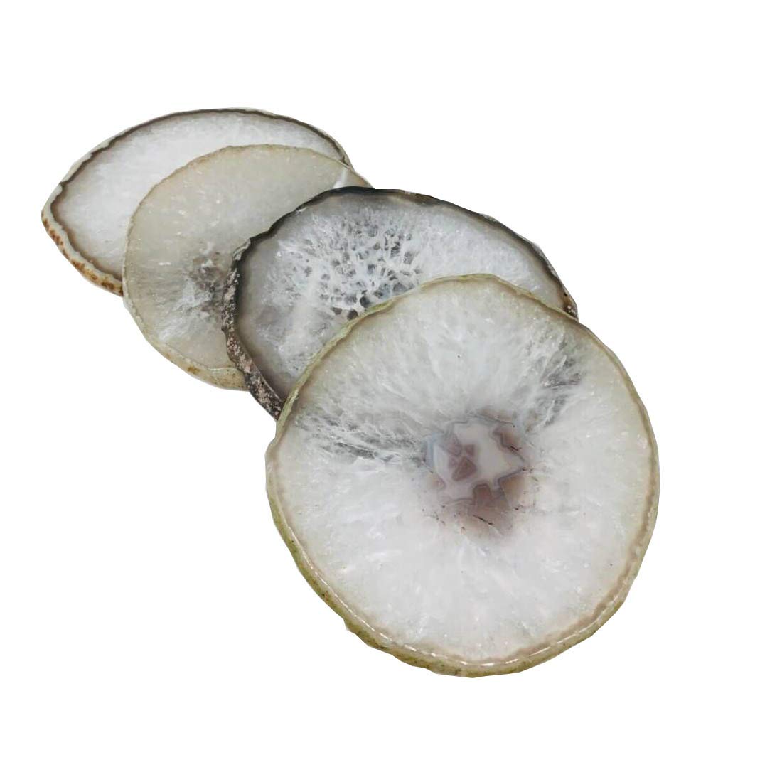 Natural Agate Coasters Set of 4 P3475