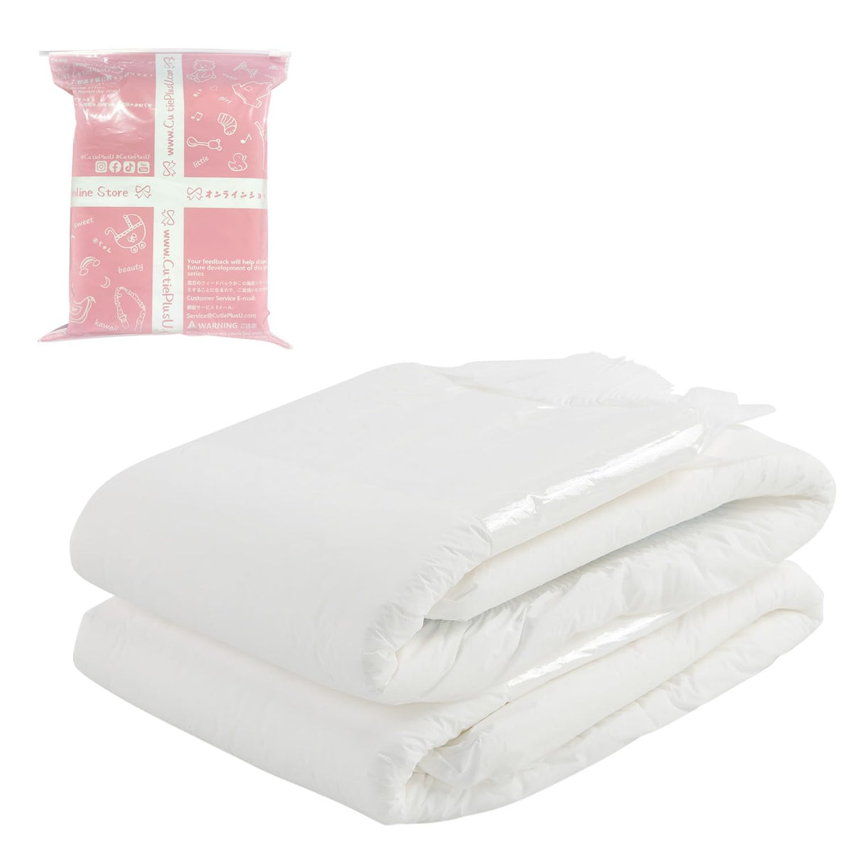 White Medium Diaper 2 Pieces K7281