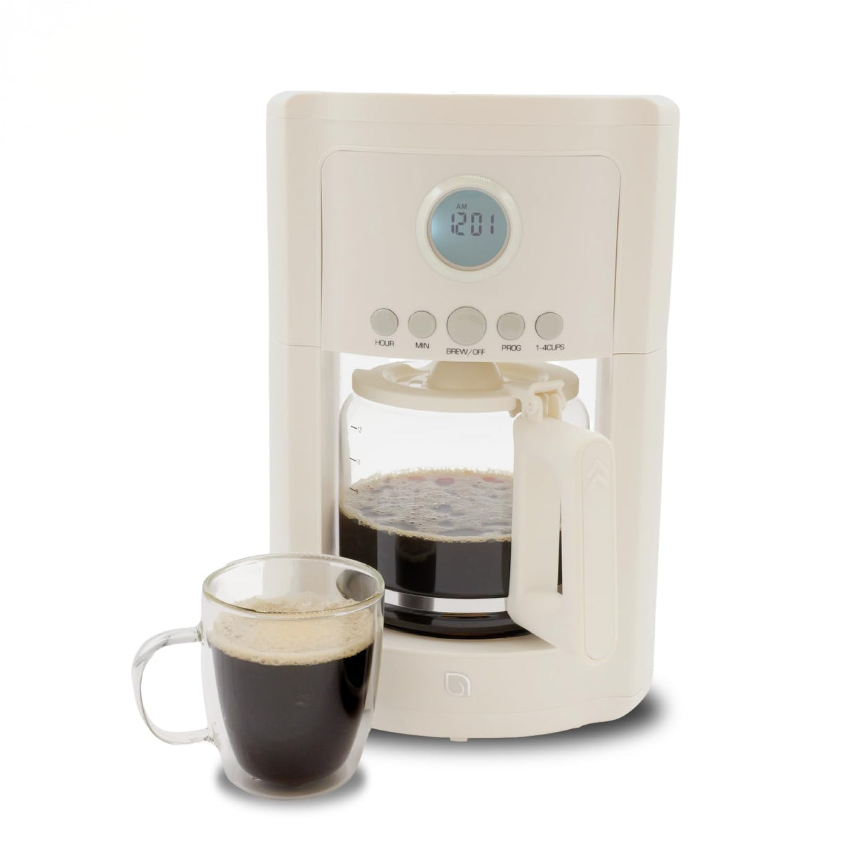 12 Cup Programmable Drip Coffee Maker with Glass Pot A83173