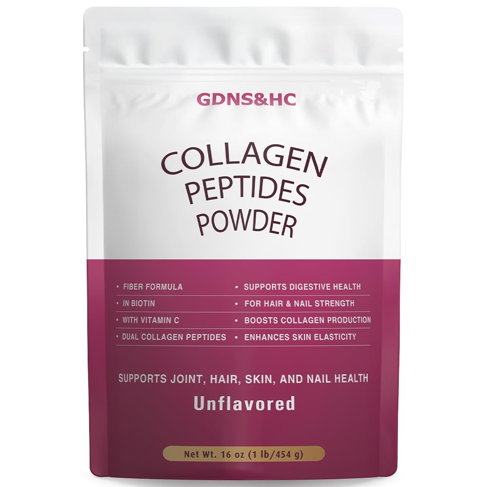 Unflavored Hydrolyzed Collagen Peptides Powder 16 oz R8493