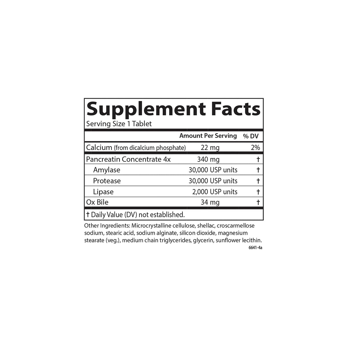 Natural Digestive Enzymes, 100 Tablets Q558281