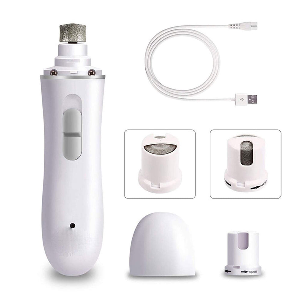 Dog Nail Grinder 2-Speed Electric Rechargeable Pet Claw Trimmer C365514