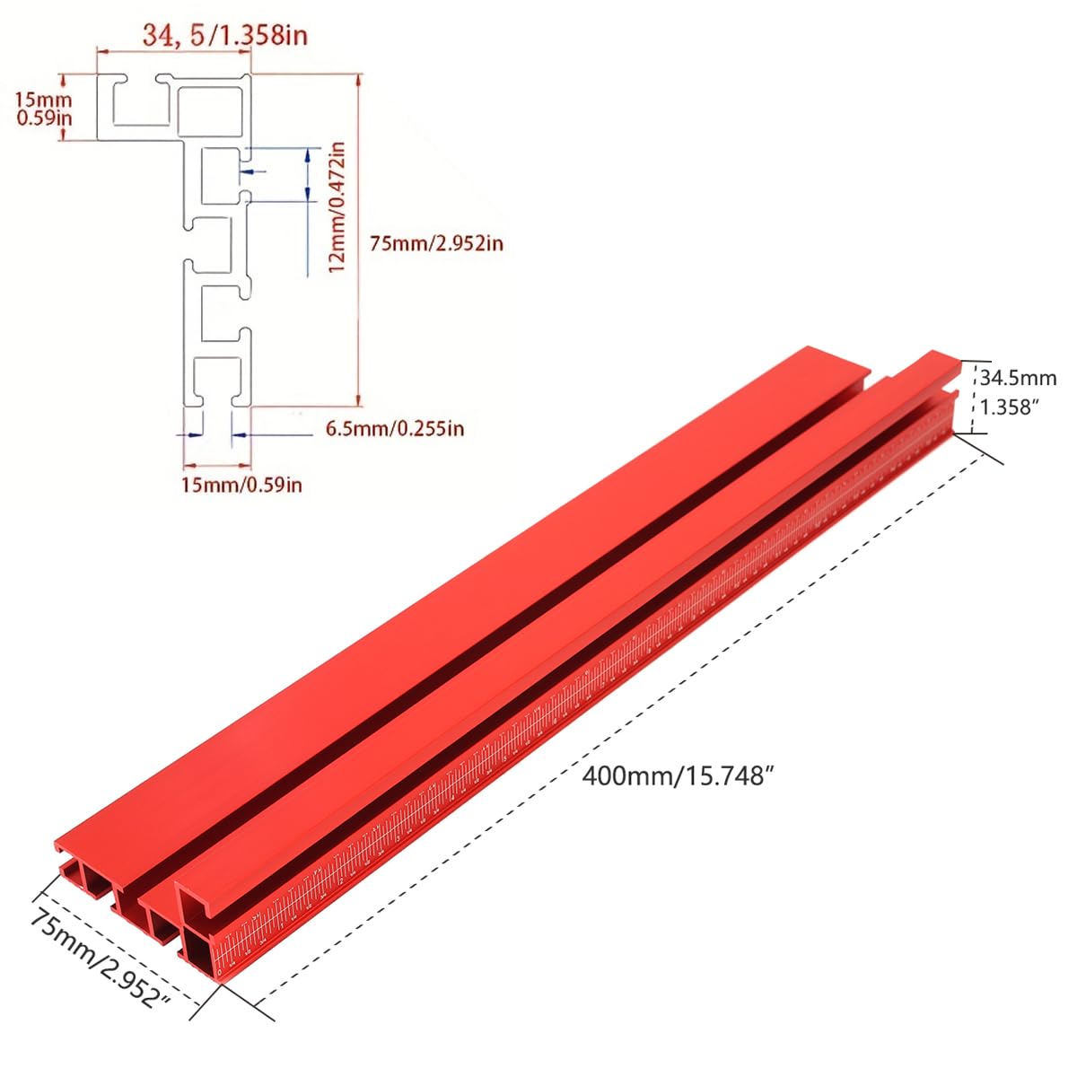 T-Track Table Fence System with Laser Measure M686800