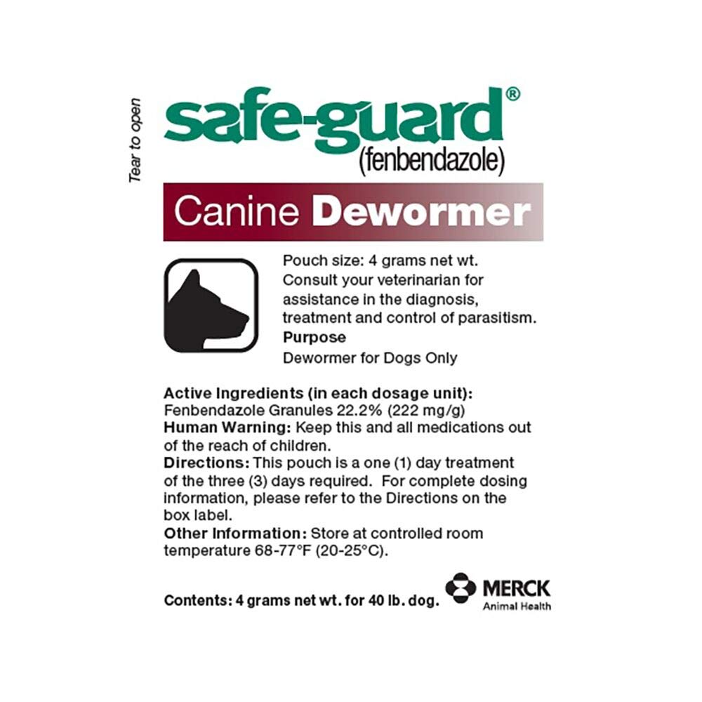 Canine Dewormer 4gm pouch O511381