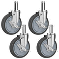 5-Inch Caster for Wire Shelving Racks, Set of 4 O782