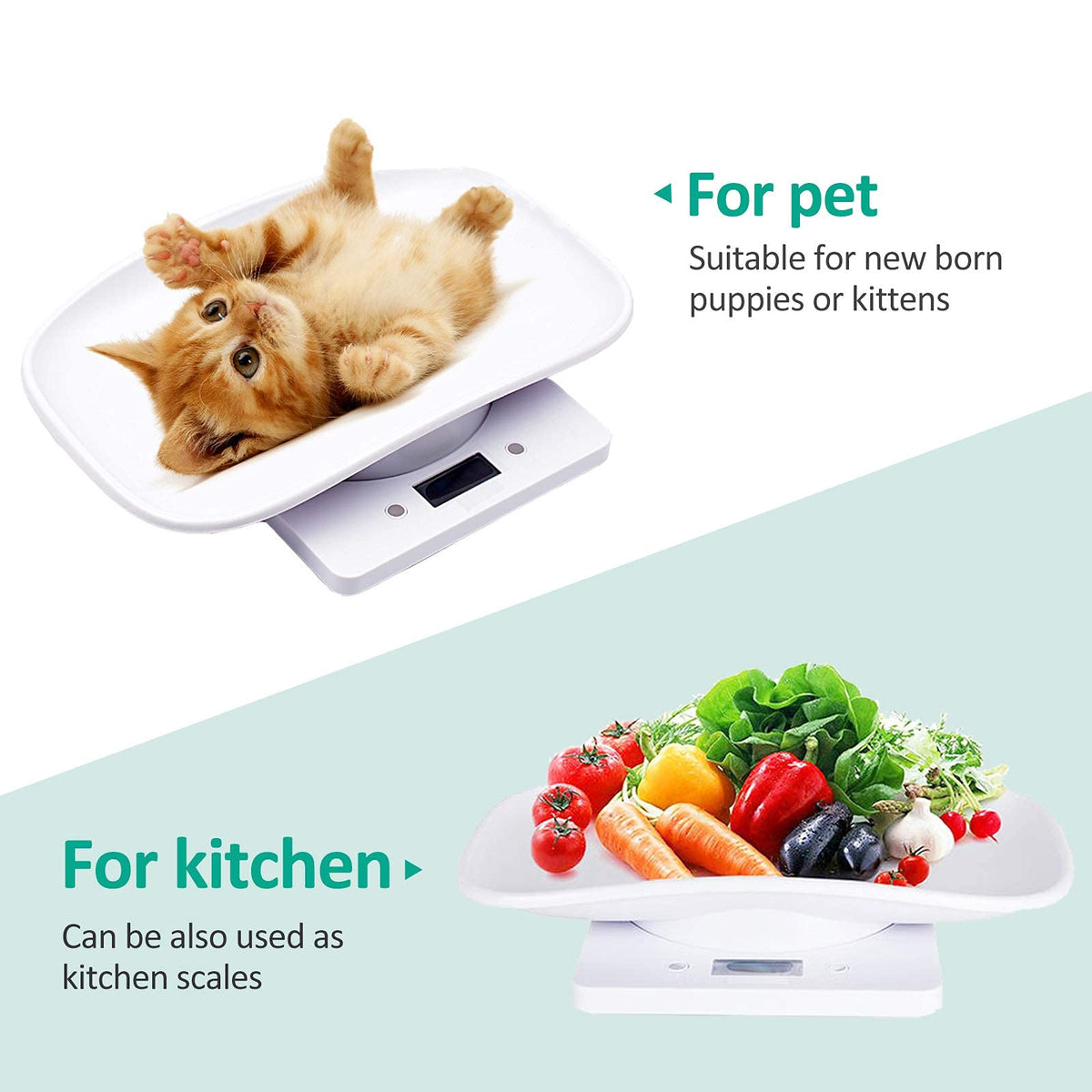 Digital Pet Scale with Tape Measure H9570