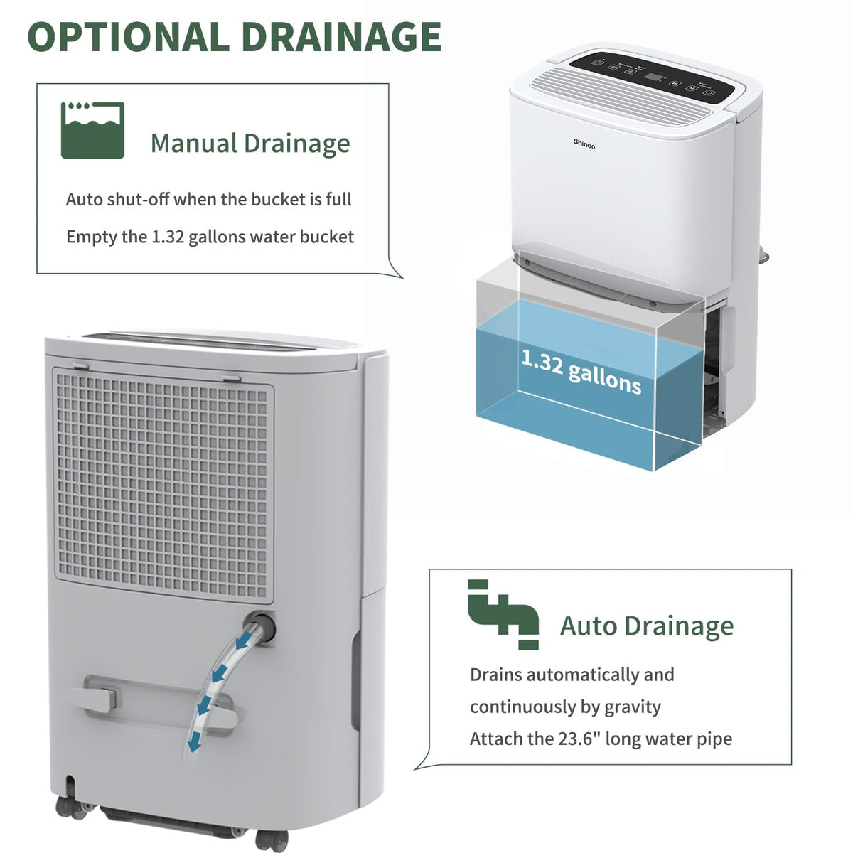 6,000 Sq.Ft Energy Star Dehumidifier with WIFI S552