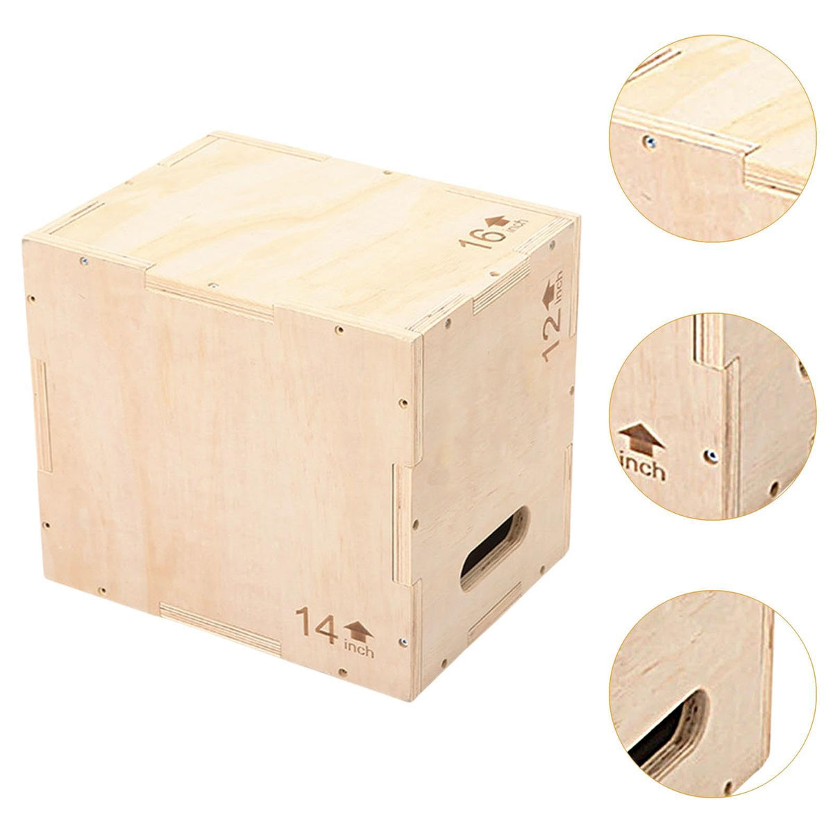 Wood Jump Box with Handles U65012
