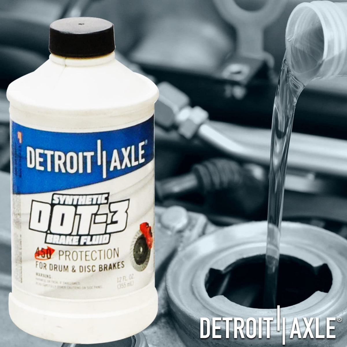 12oz Synthetic Dot-3 Brake Fluid B37326