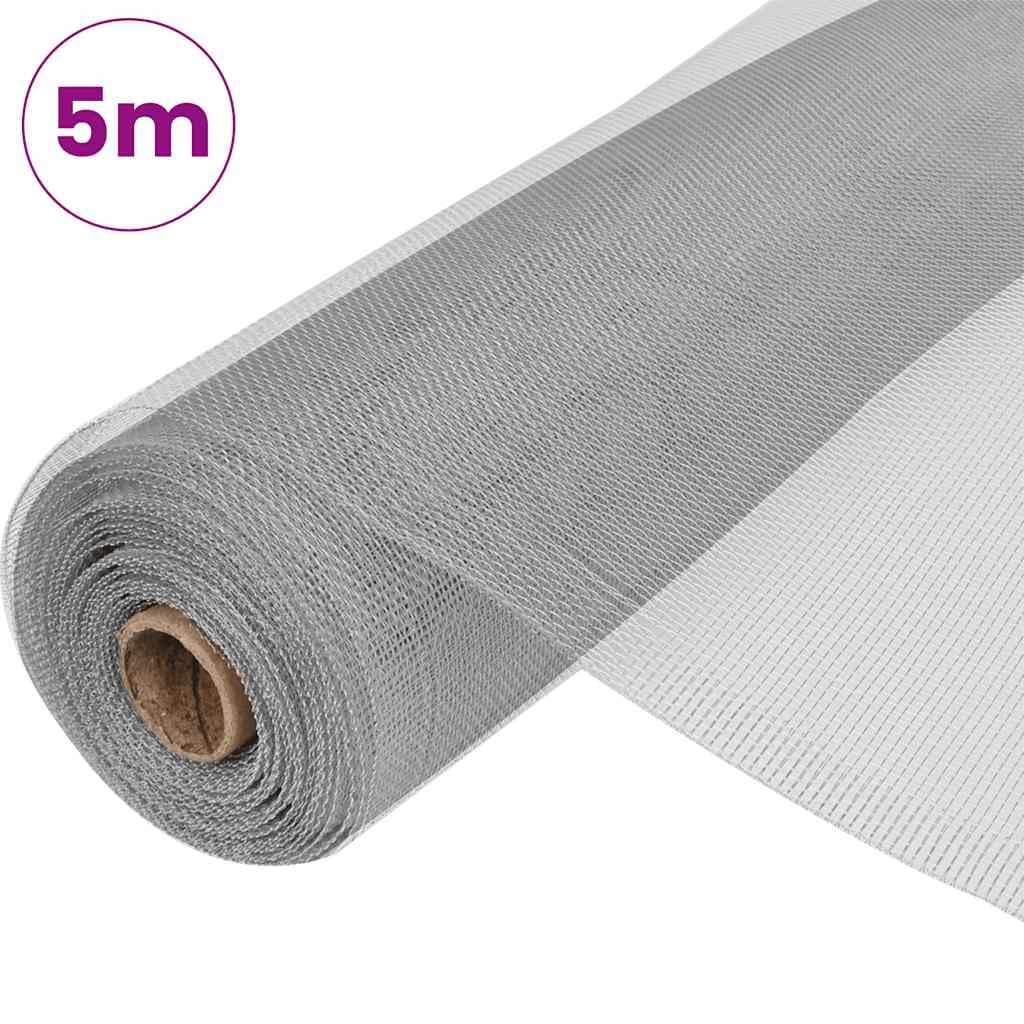 Aluminum Mesh Screen 39.4x196.9 Silver Roll L327809