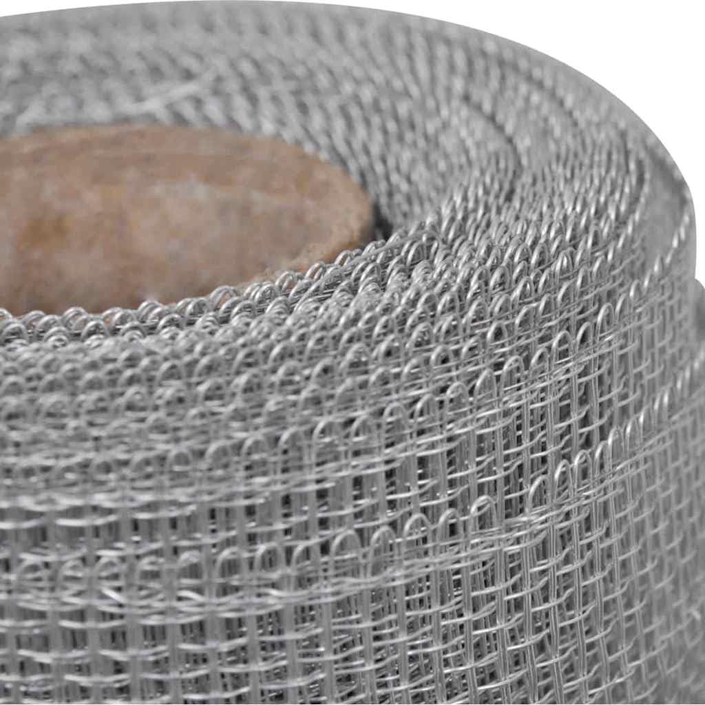 Aluminum Mesh Screen 39.4x196.9 Silver Roll L327809