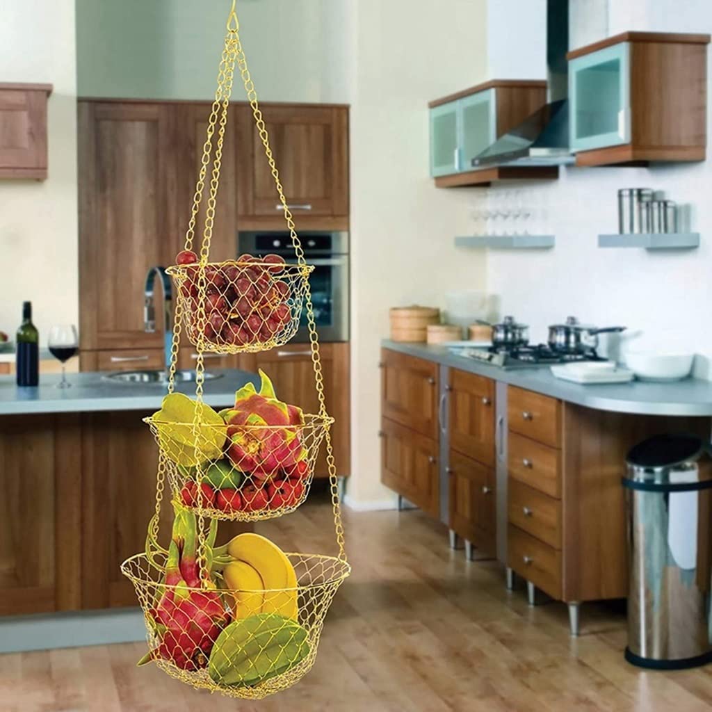 3 Tier Hanging Fruit Basket I6885
