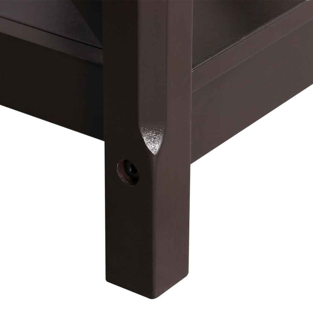 Espresso 20 x 18 Inch End Table Set of 2 W860031