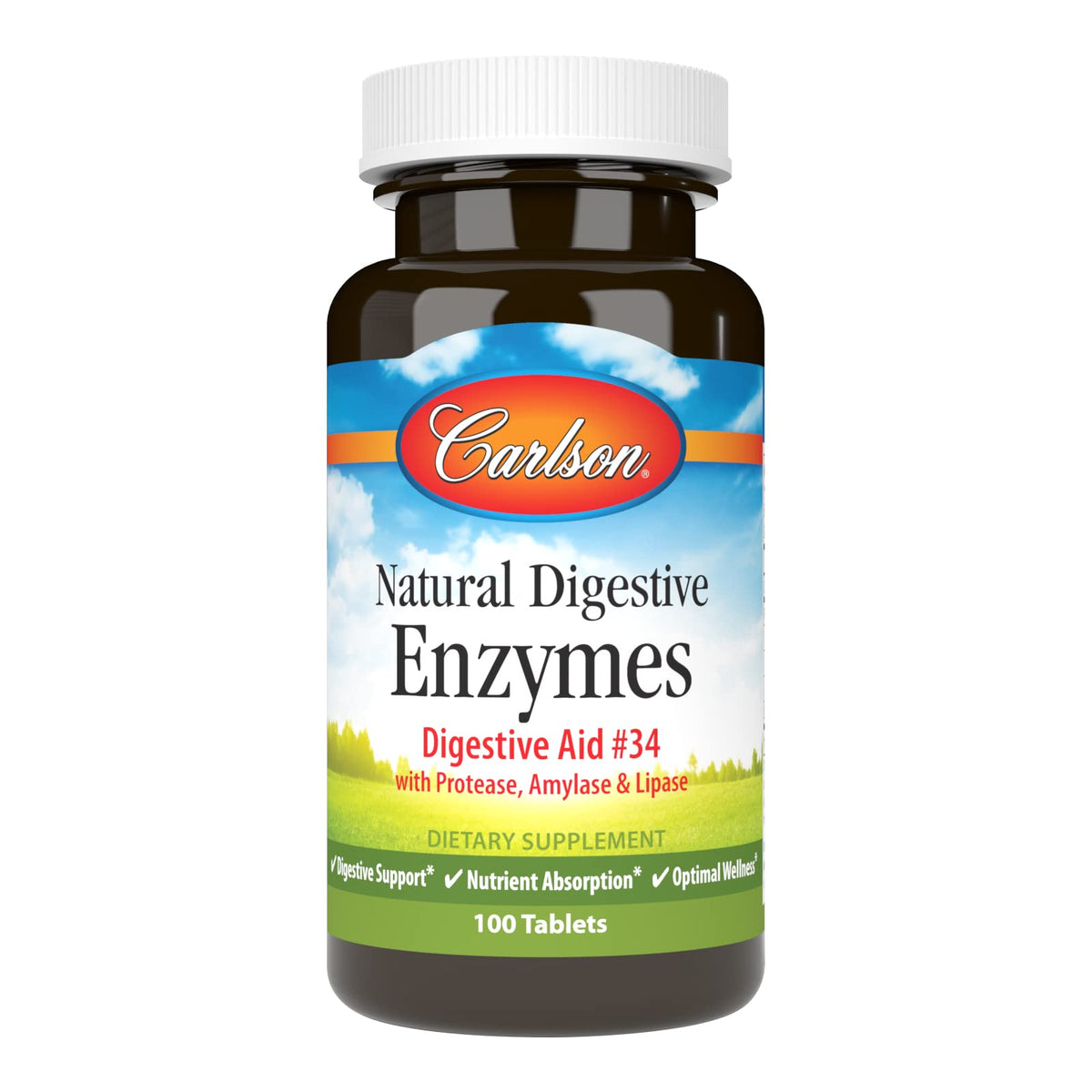 Natural Digestive Enzymes, 100 Tablets Q558281