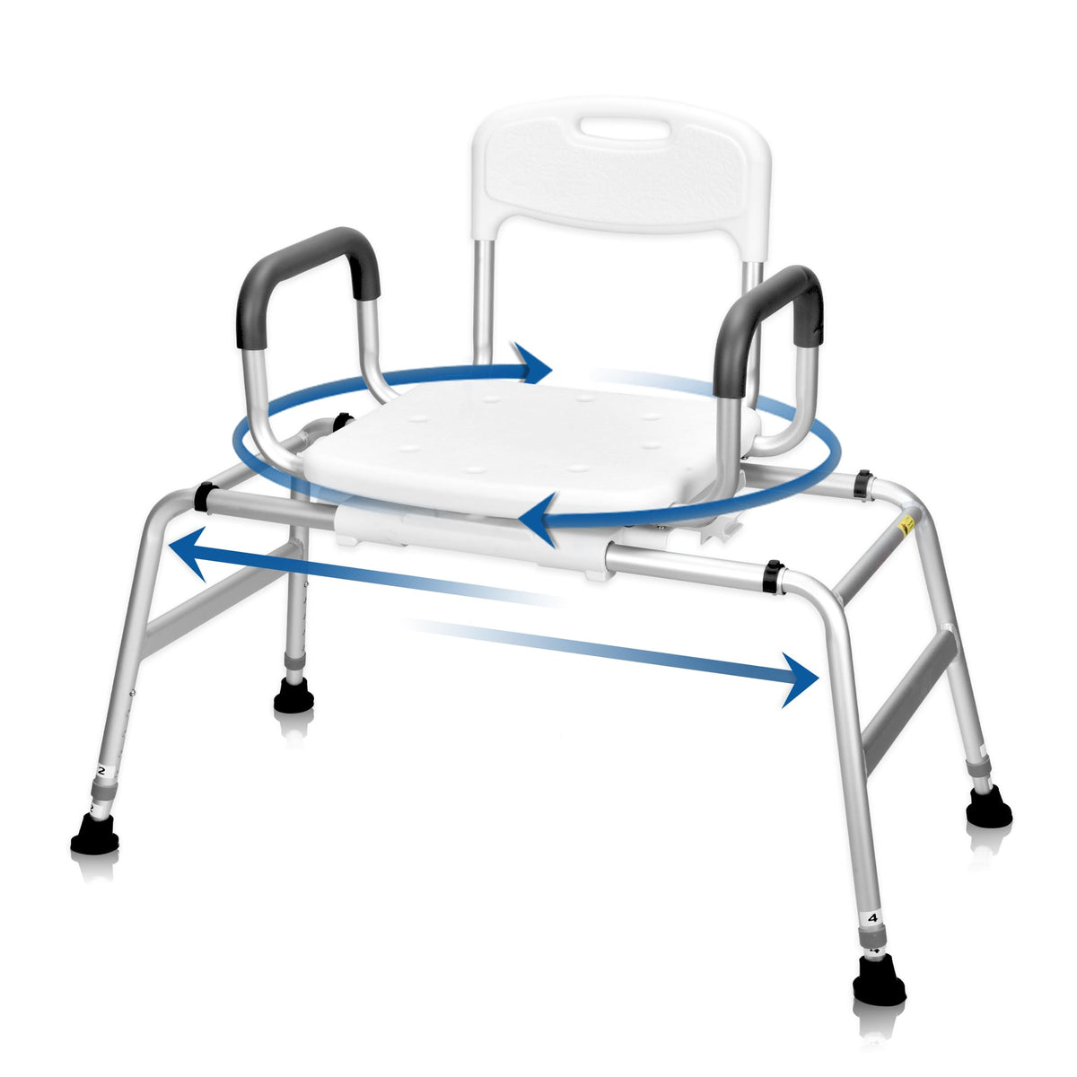 Sliding Shower Chair with 360⁰ Swivel Seat I1812
