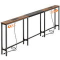 Narrow Sofa Table with 2 Power Outlets and USB-C Port N512