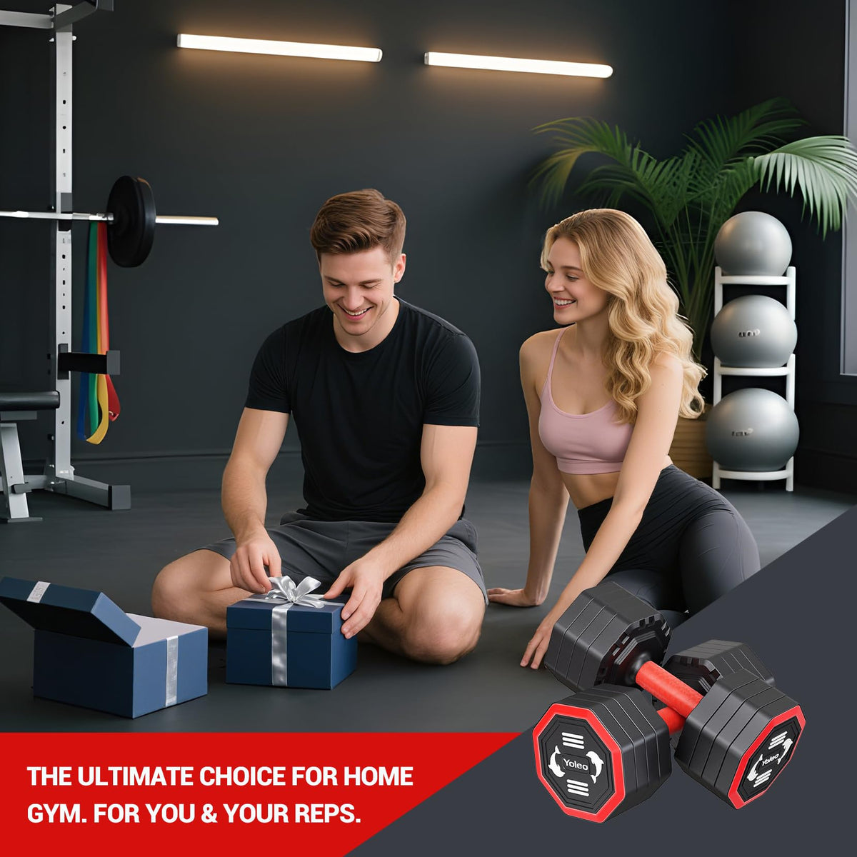 Adjustable Dumbbell Set 10/15/20/25 lb F739866