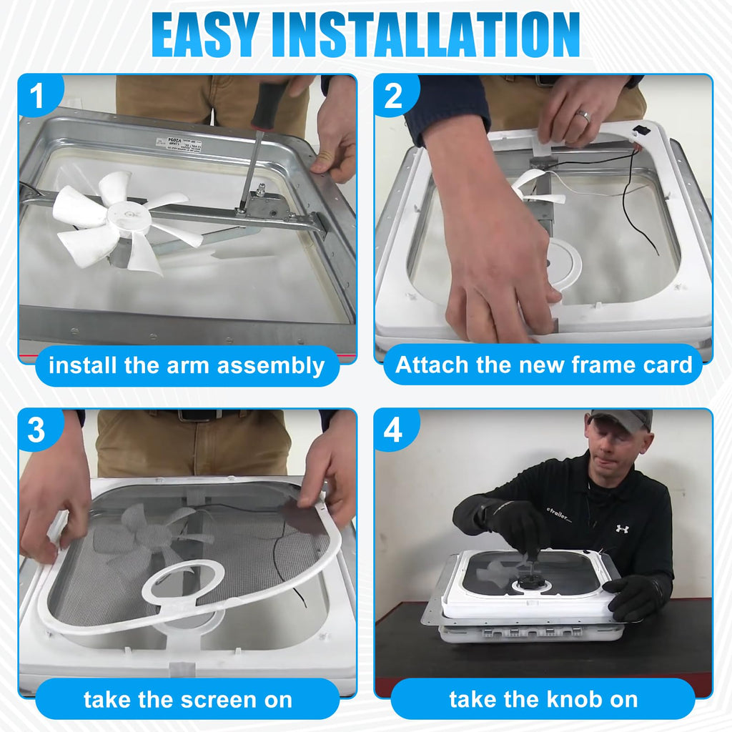 Birch White Roof Vent Frame Screen Replacement 13.5×13.5inch Y4289