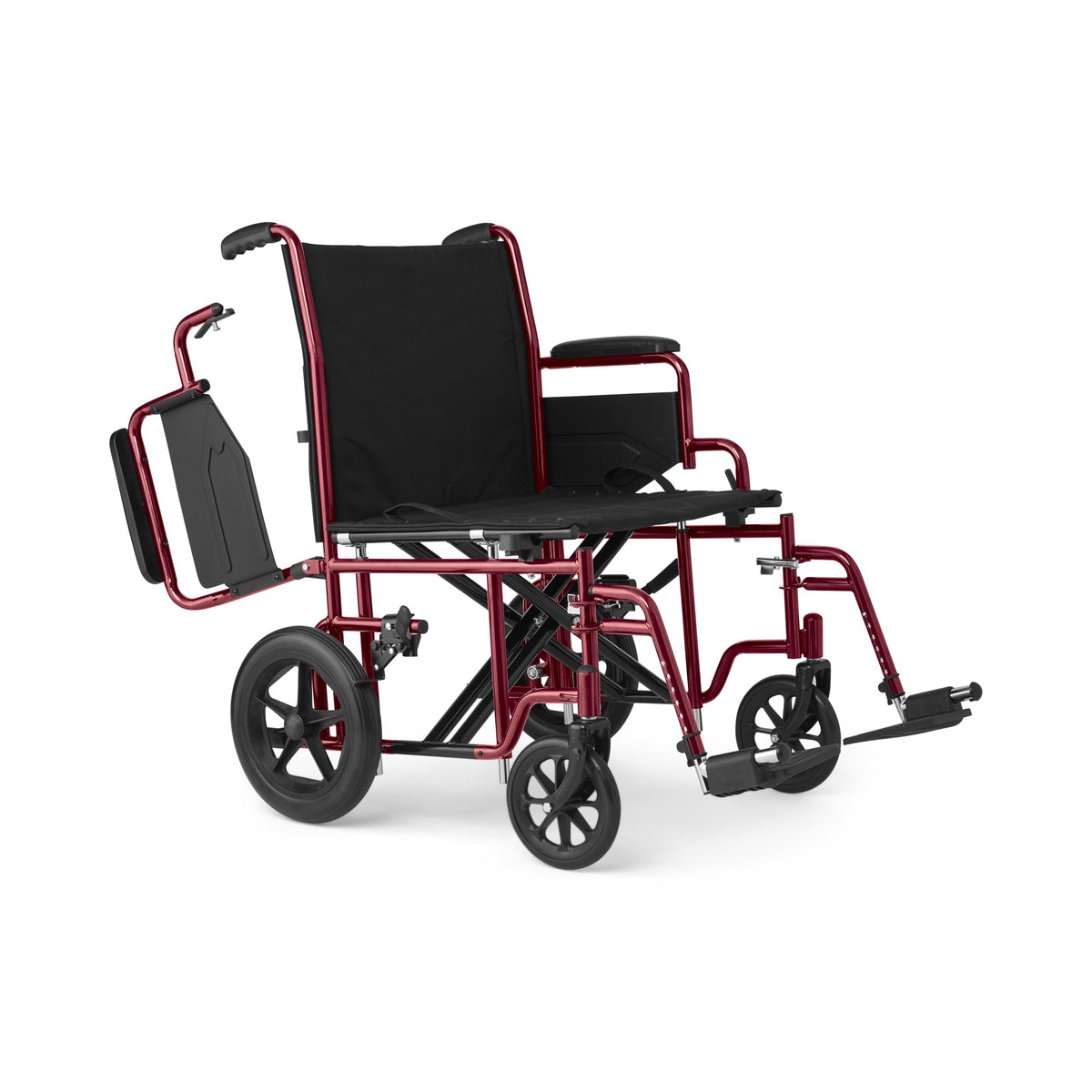 Red 22" Extra-Wide Bariatric Transport Chair H227037