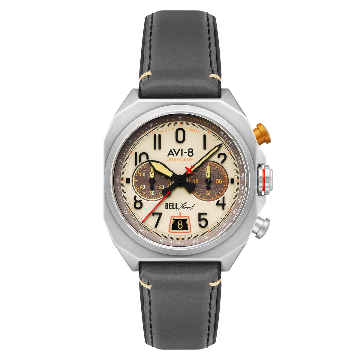 41mm Chronograph Watch with Leather Strap U44754
