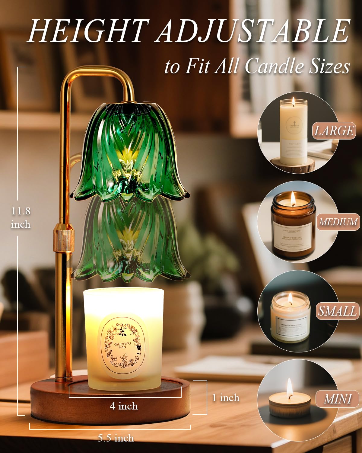 Dimmable Candle Warmer Lamp with Timer F500