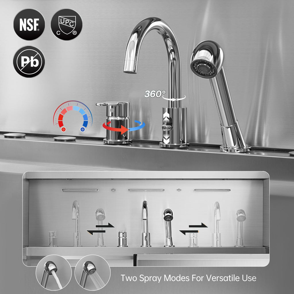 304 Stainless Steel Pet Wash Sink K99647