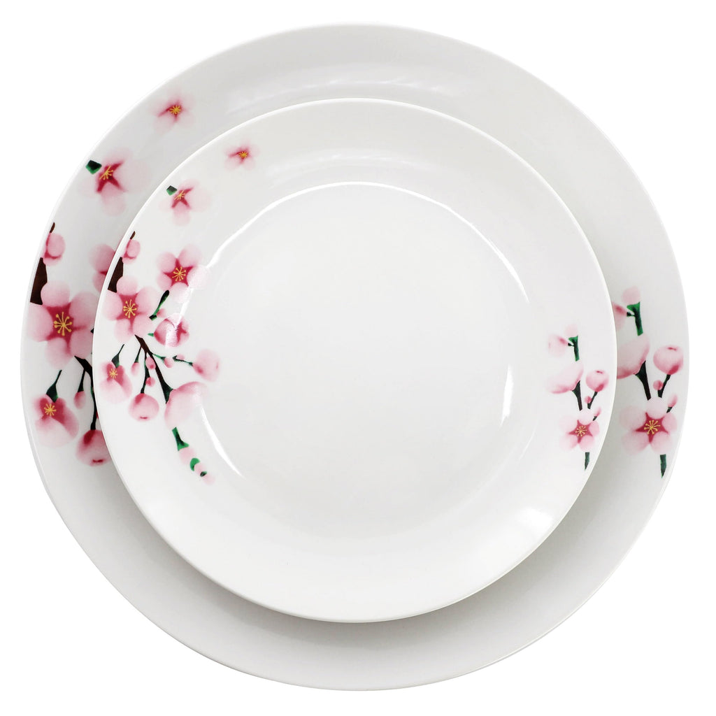 12 Piece Porcelain Dinnerware Set, Service for 4 F388
