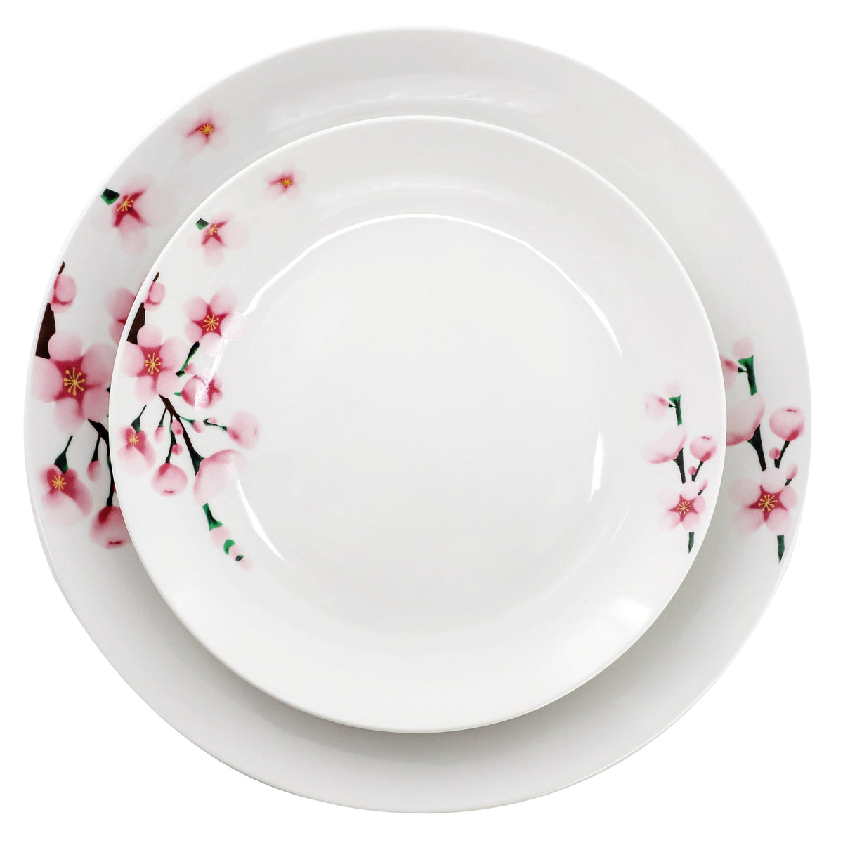 12 Piece Porcelain Dinnerware Set, Service for 4 F388