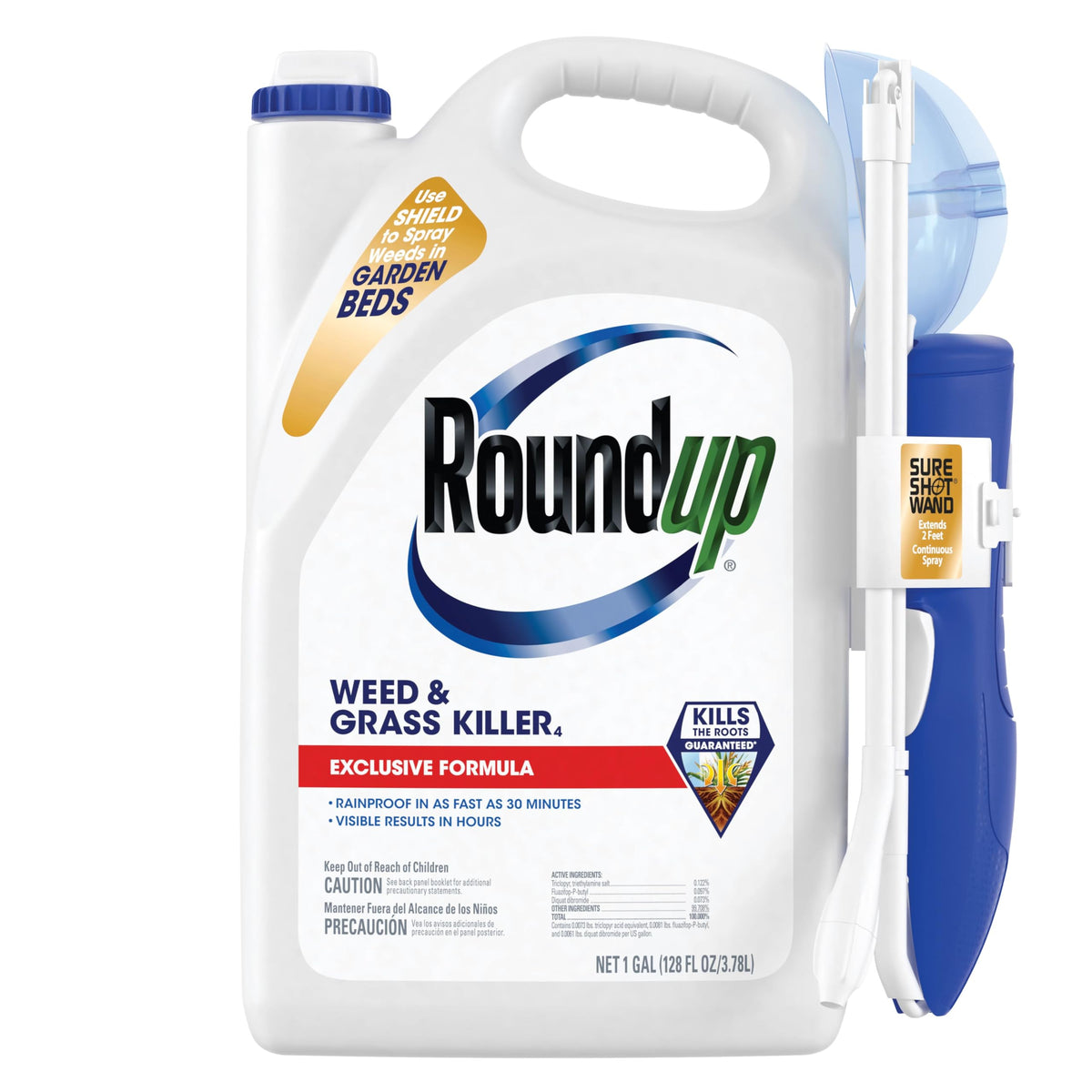 Roundup Weed & Grass Killer₄ with Sure Shot Wand, 1 gal. M910