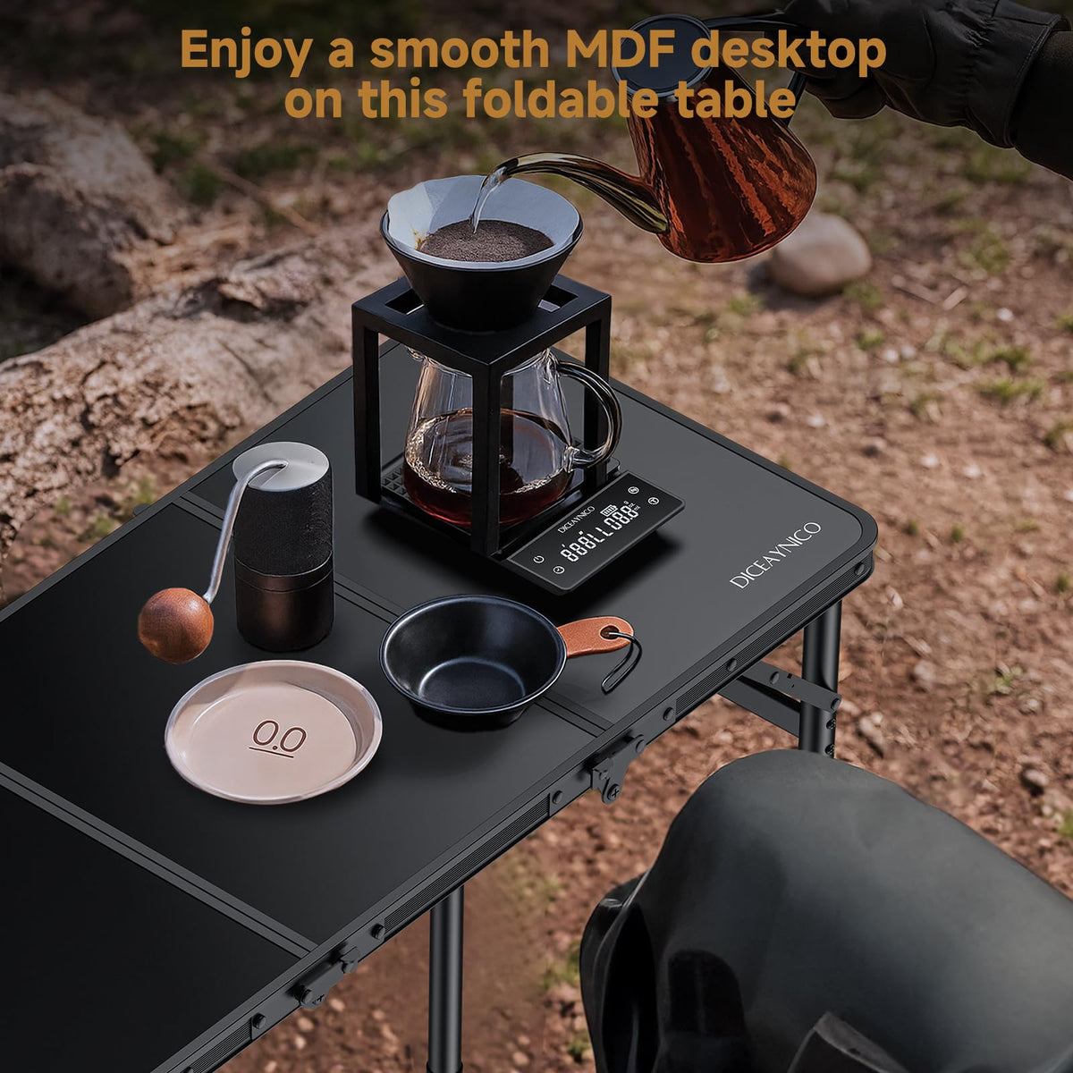Folding Camping Table 3 Adjustable Height W556825