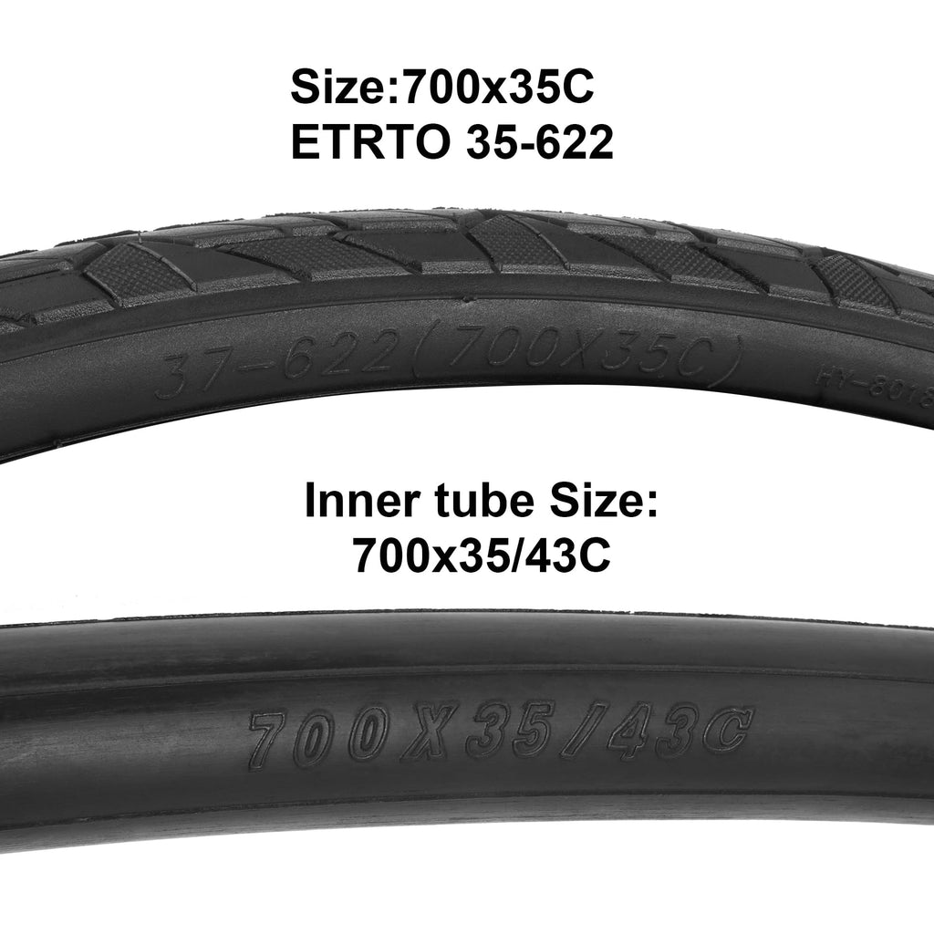 2 Pack 700C Foldable Bike Tires and Tubes Q82116