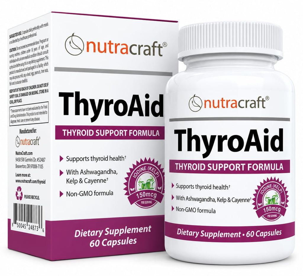 Thyroid Support with Iodine & Selenium, 60 Capsules H19629