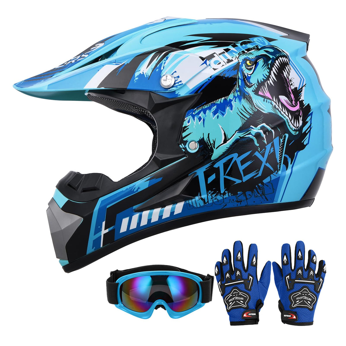 Youth DOT Approved Full Face Motocross Helmet U74745