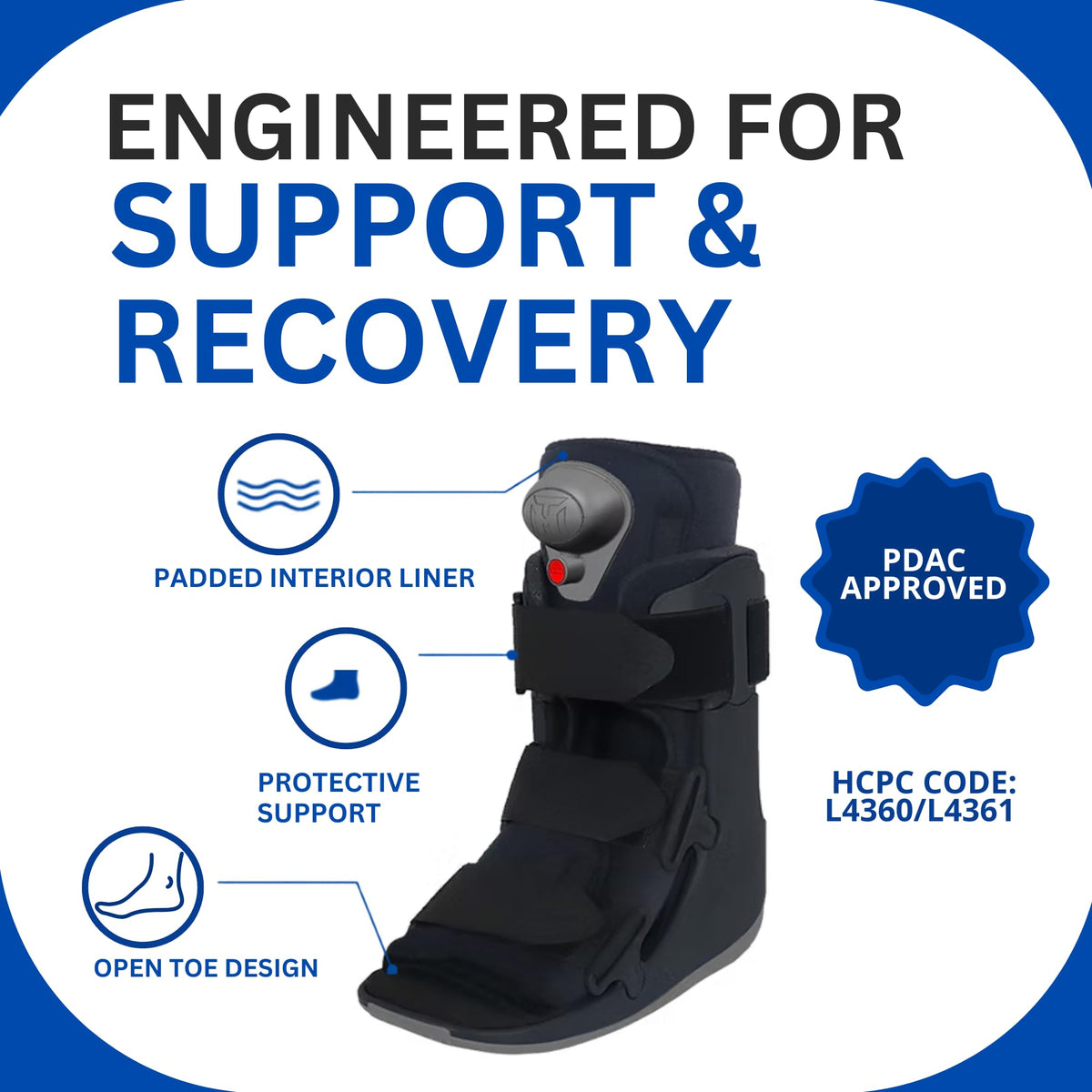Walker Fracture Boot with Air Pump XLarge R387