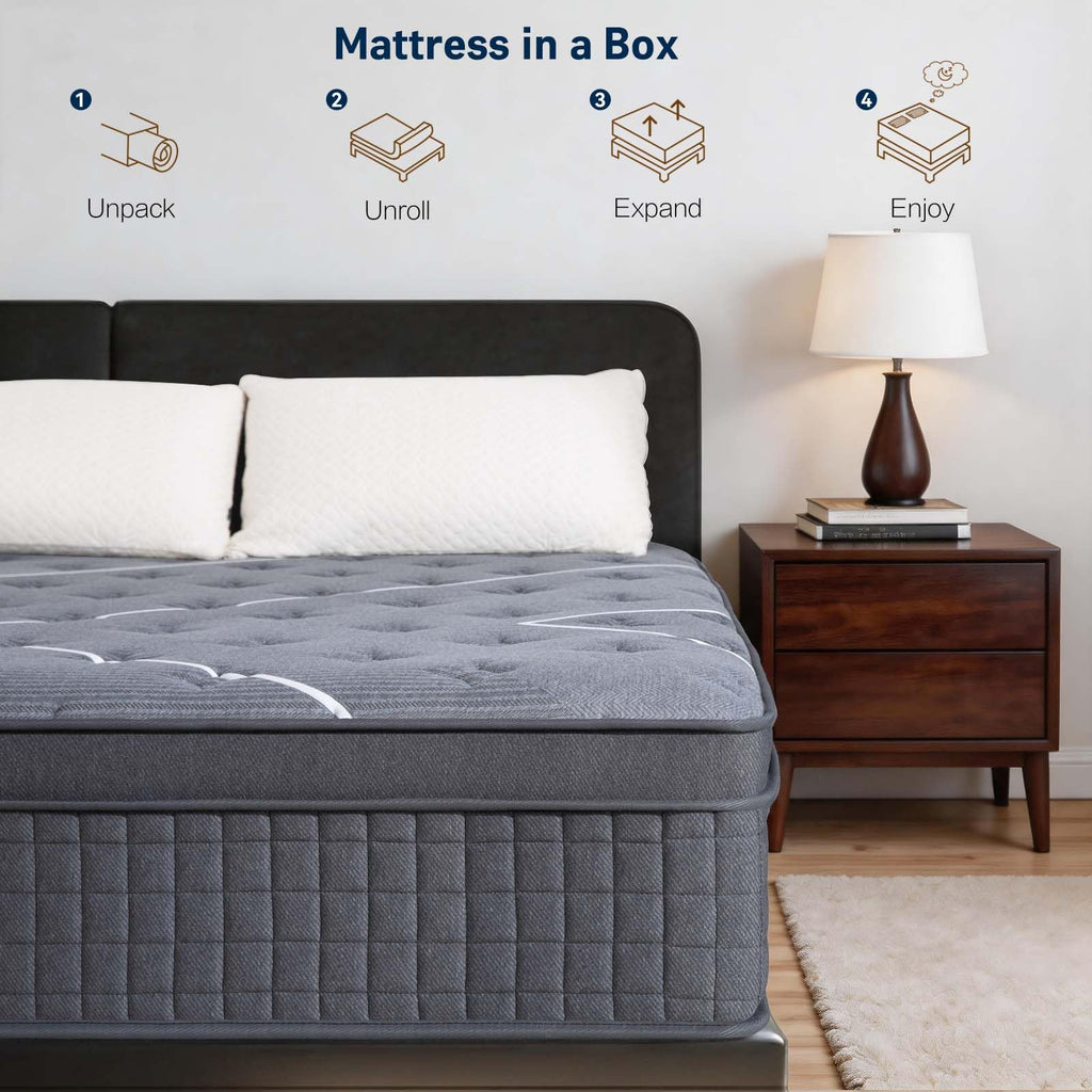 12 Inch Gel Memory Foam Hybrid Mattress O904201