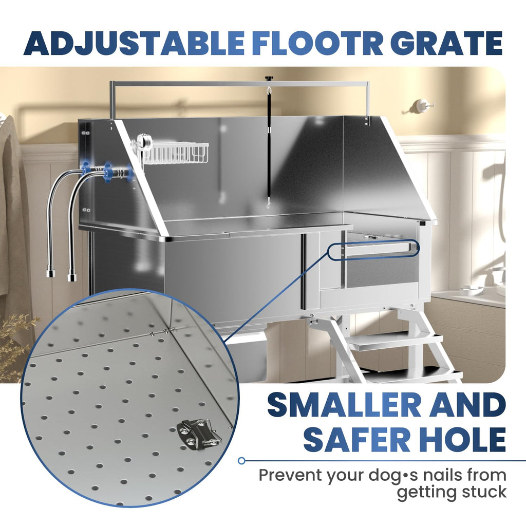 46" Stainless Steel Dog Wash Station Y1425