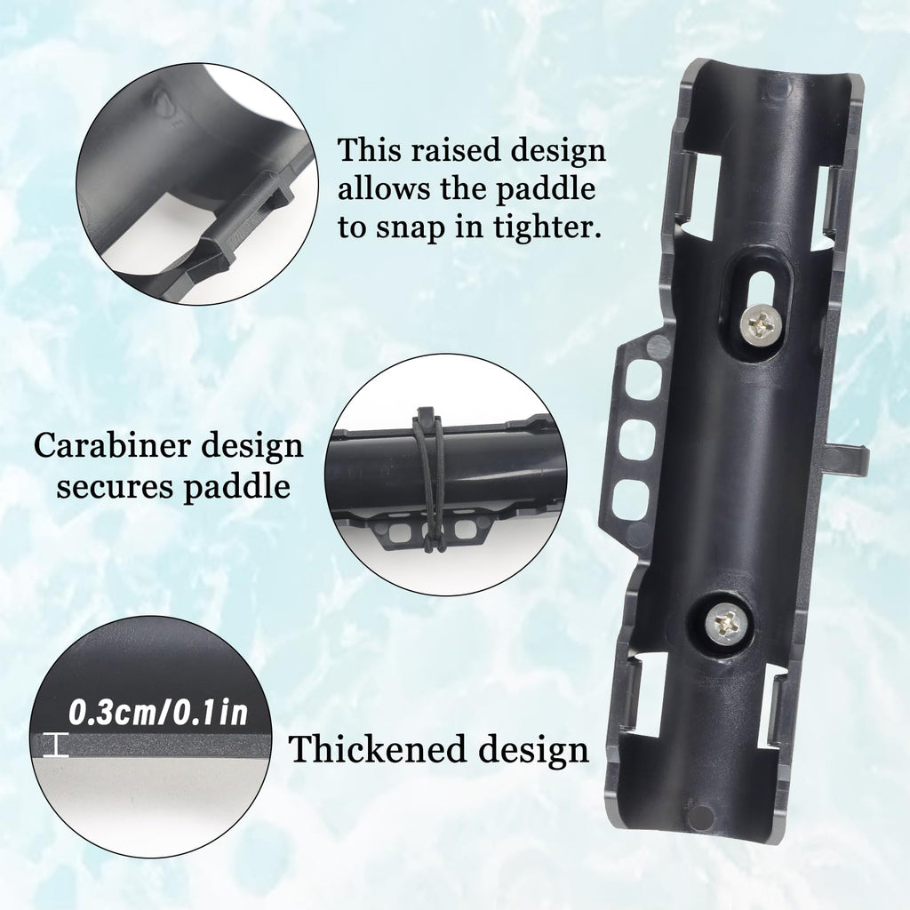 2PCS Kayak Paddle Holder with Leashes & Locking Kits M6000