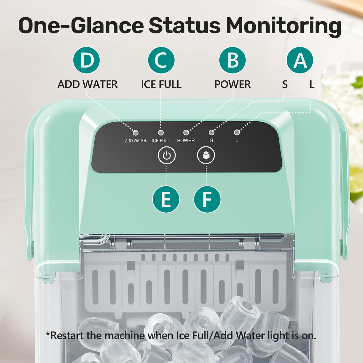 Countertop Ice Maker with Self-Cleaning F231