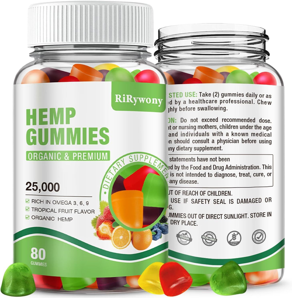Hemp Gummies 80 Counts W5501