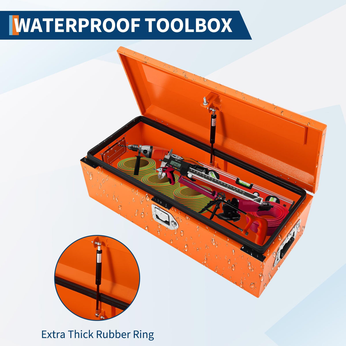 Heavy Duty Lockable Steel & Aluminum Truck Bed Tool Box S32271