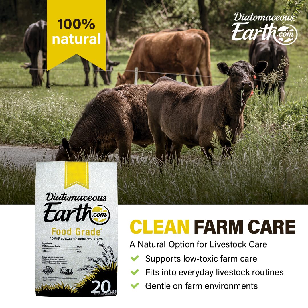 Food Grade Diatomaceous Earth 20lb Organic Powder R996718