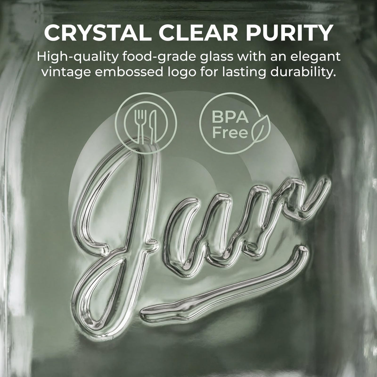 12 Pack 16 Oz Wide Mouth Glass Mason Jars F346