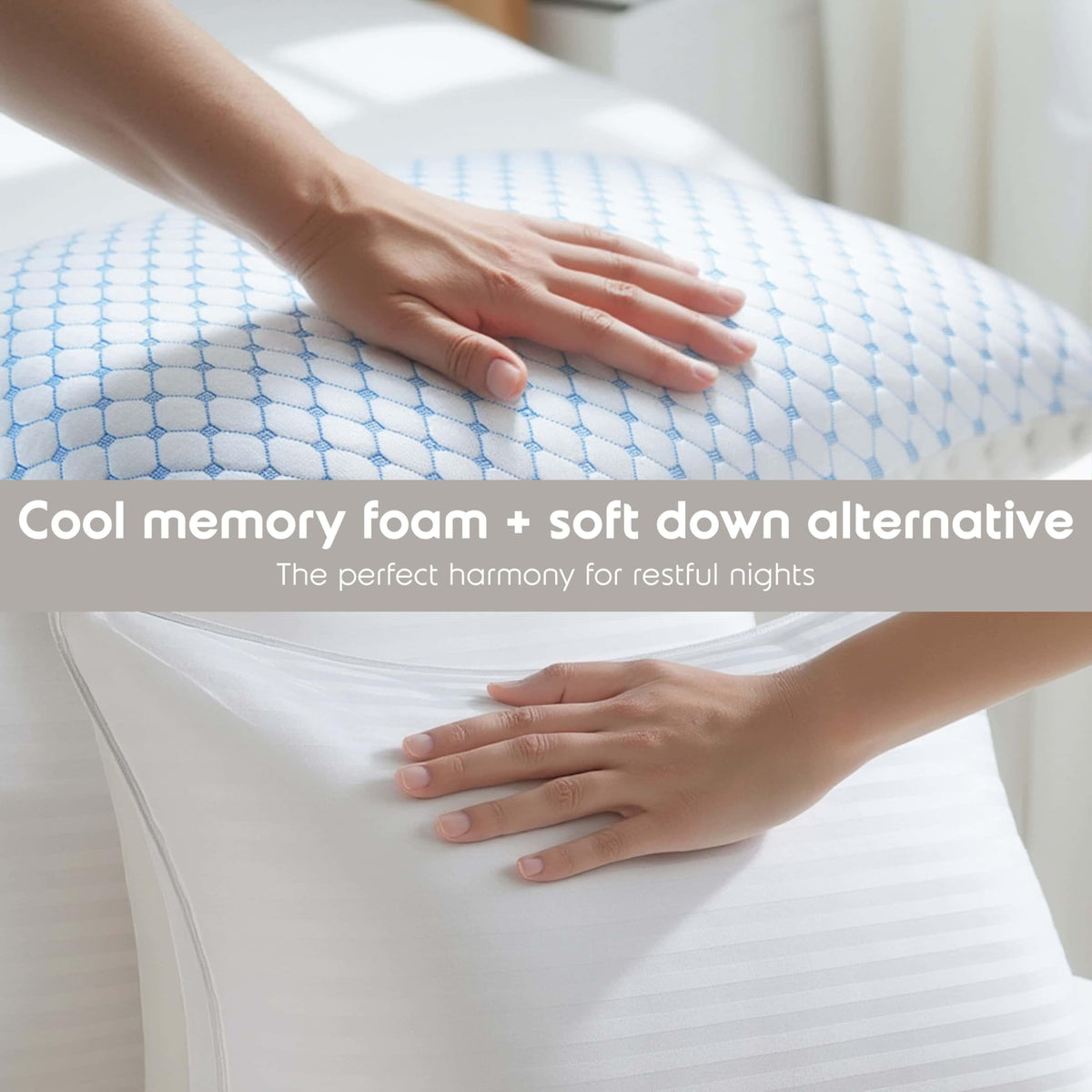 King Size Memory Foam Pillow Set of 2 A13151