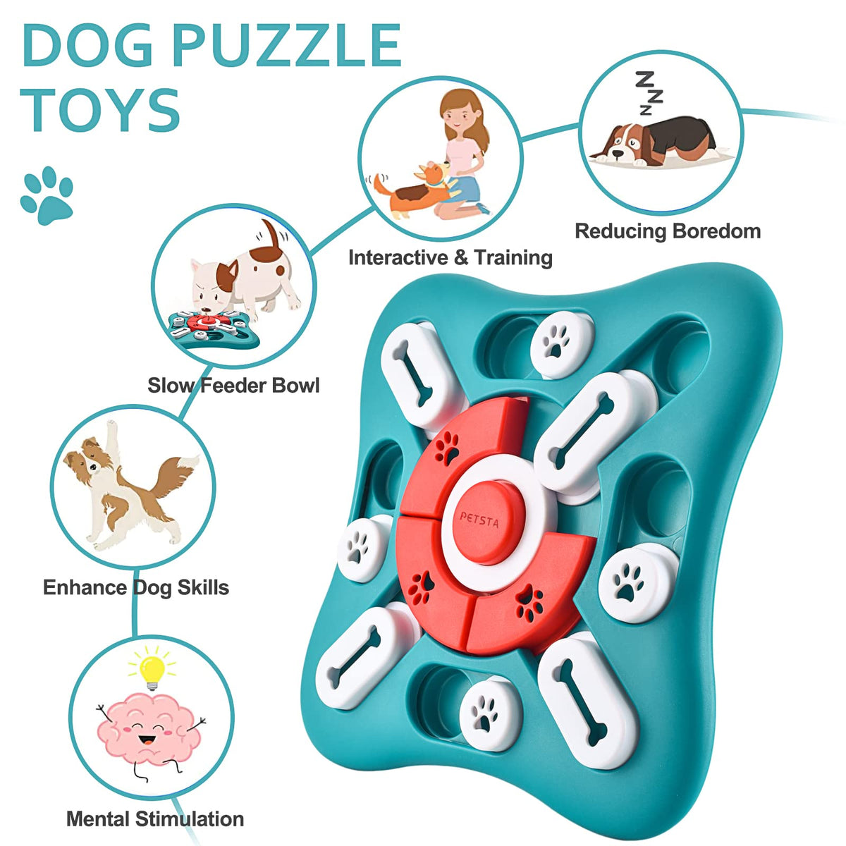 Dog Puzzle Treat Dispensing Toys M972