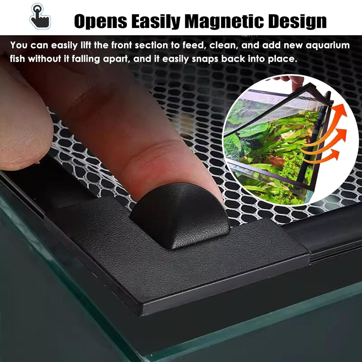 Magnetic Fish Tank Lid Cuttable Aquarium Top Cover K69591