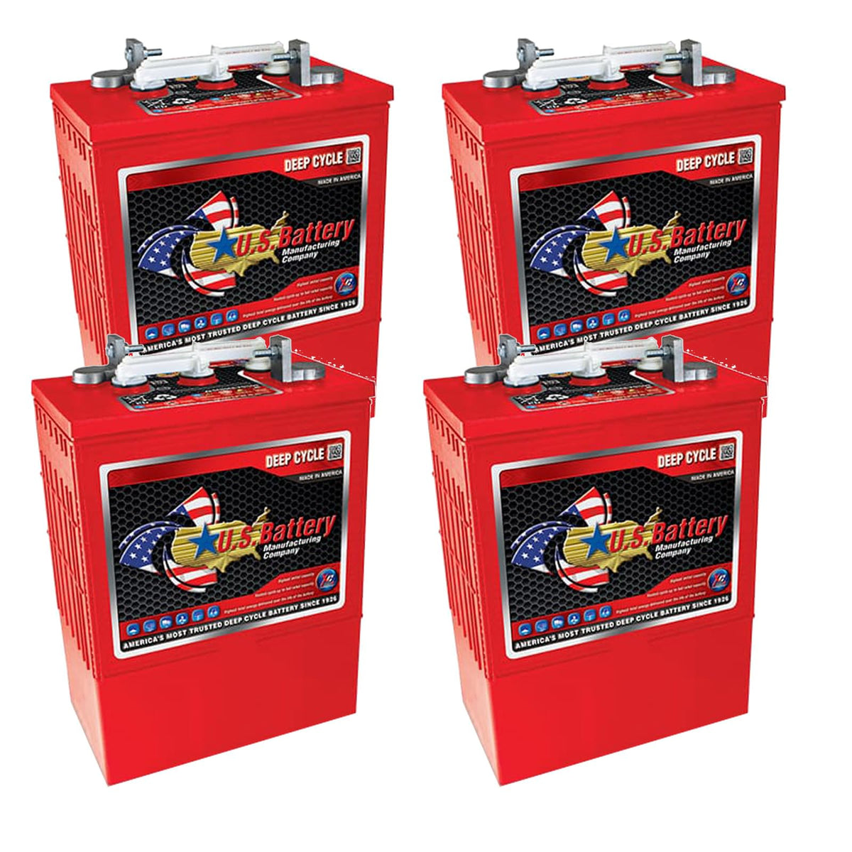 6V SLA Deep Cycle Batteries 4-Pack V329929