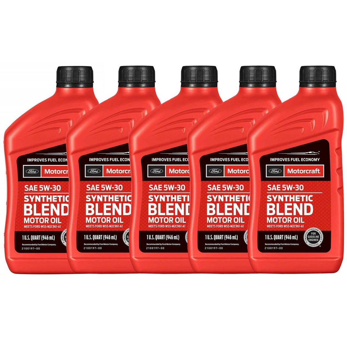 SAE 5W-30 5 Quarts Synthetic Blend Motor Oil L458
