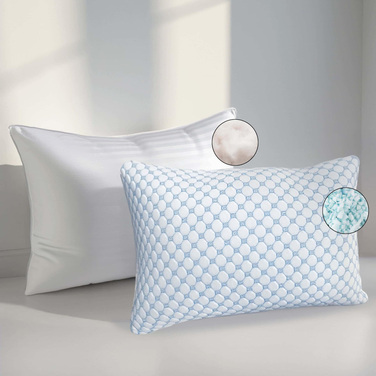 King Size Memory Foam Pillow Set of 2 A13151