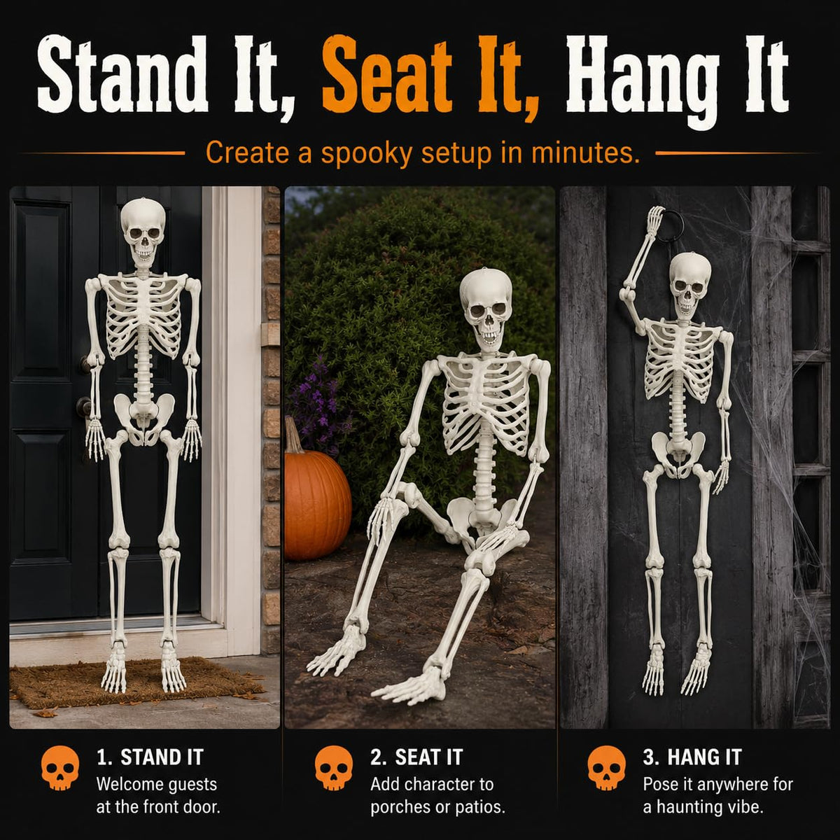 5.4 FT Poseable Skeleton E5715